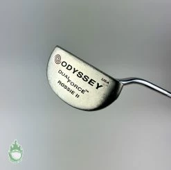 Used RH Odyssey Dual Force Rossie II 34″ Putter Steel Golf Club Royal Grip