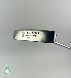 Used RH Odyssey White Hot Mid Blade Center Shafted Putter 41″ Steel Golf Club