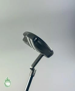 Used RH Odyssey White Hot XG Marxman Mini Blade 35″ Putter Steel Golf Club 18 Used RH Odyssey White Hot XG Marxman Mini Blade 35″ Putter Steel Golf Club -Gents Fairway Woods Sales Store IMG 2405 1