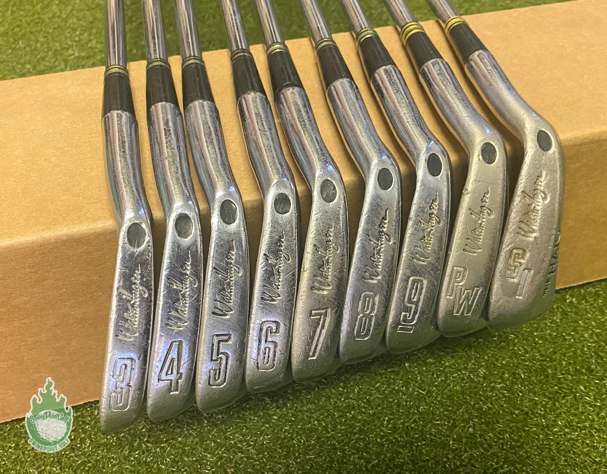 Used RH Walter Hagen The Haig Irons 3-PW/SW CF-4 Stiff Flex Steel Golf Club Set 5 Used RH Walter Hagen The Haig Irons 3-PW/SW CF-4 Stiff Flex Steel Golf Club Set - Image 5
