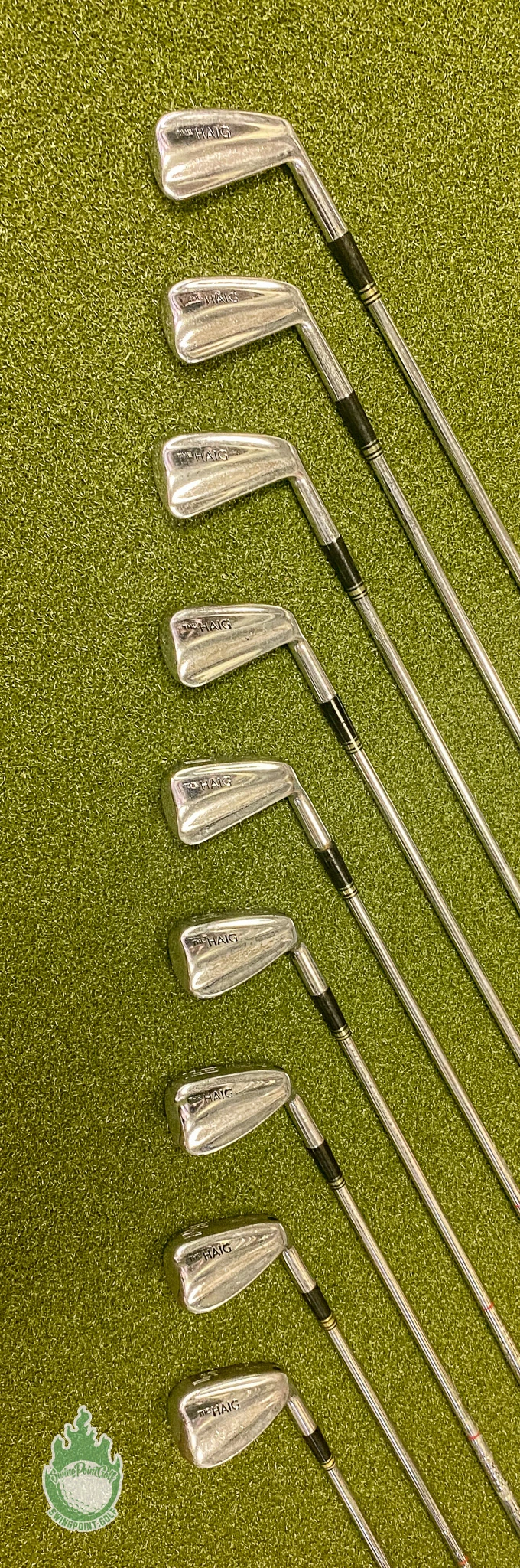 Used RH Walter Hagen The Haig Irons 3-PW/SW CF-4 Stiff Flex Steel Golf Club Set 7 Used RH Walter Hagen The Haig Irons 3-PW/SW CF-4 Stiff Flex Steel Golf Club Set - Image 7