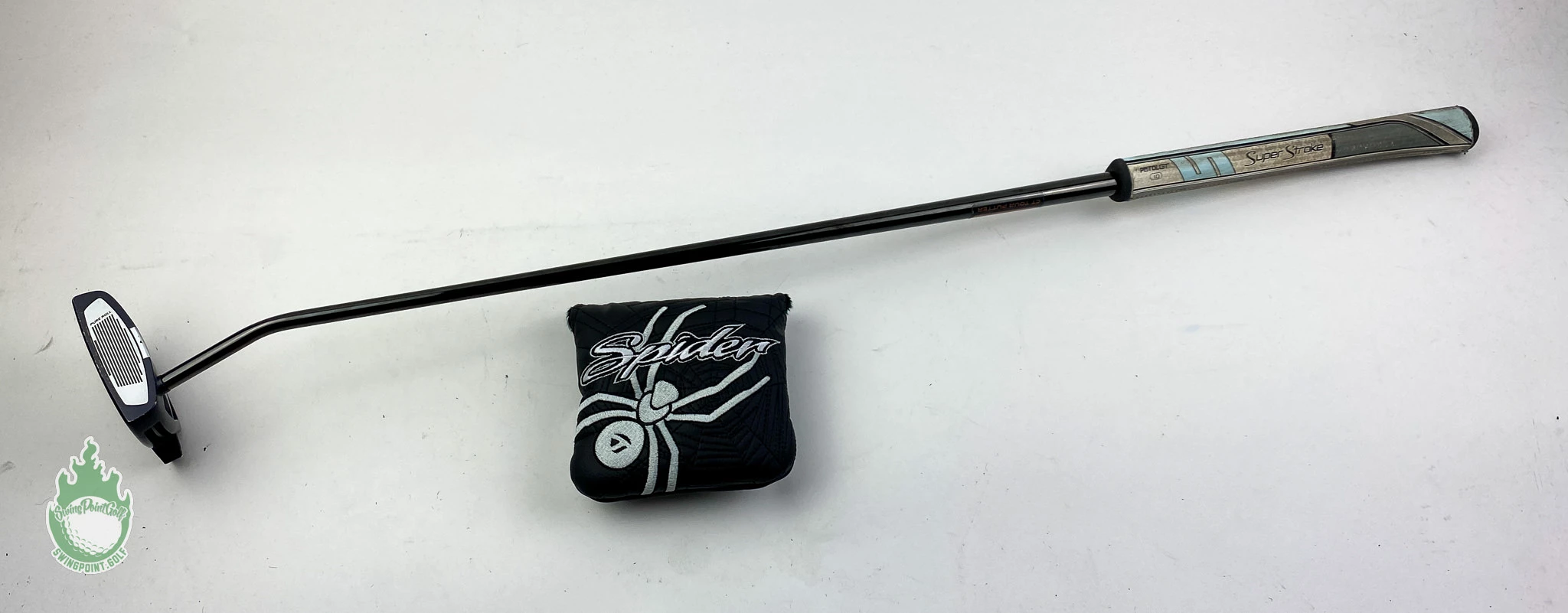 Used Right Handed TaylorMade Spider X Navy 34″ Putter Black Steel Golf Club 3 Used Right Handed TaylorMade Spider X Navy 34″ Putter Black Steel Golf Club - Image 3