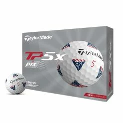 TaylorMade TP5X Pix USA Golf Balls