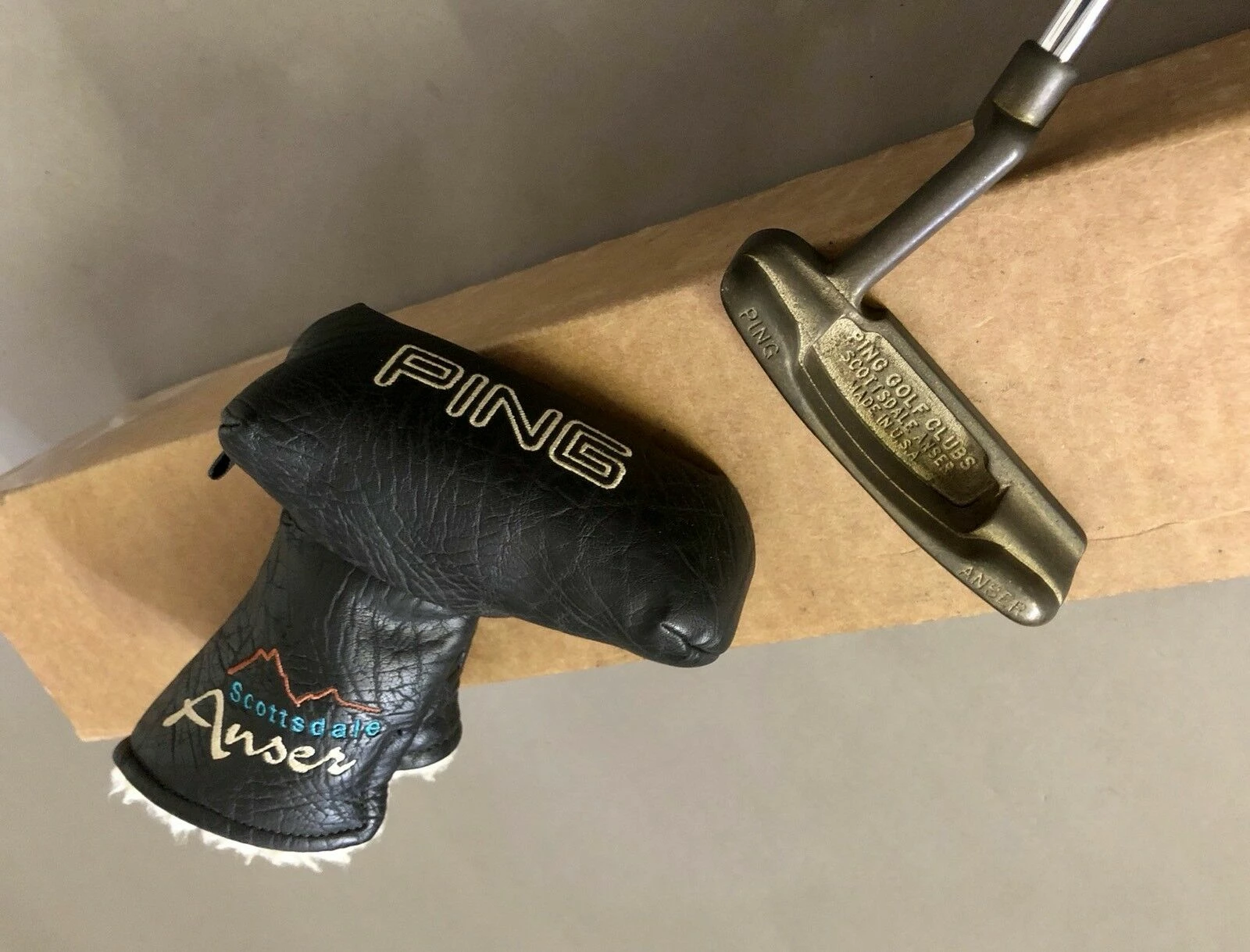 Used RH Ping Scottsdale Anser 36″ Putter Steel Golf Club W/ Headcover Remake 1 Used RH Ping Scottsdale Anser 36″ Putter Steel Golf Club W/ Headcover Remake