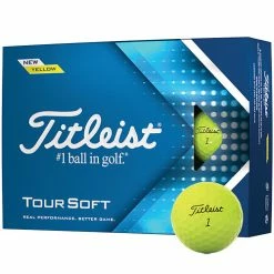 Titleist Tour Soft Golf Balls - Yellow
